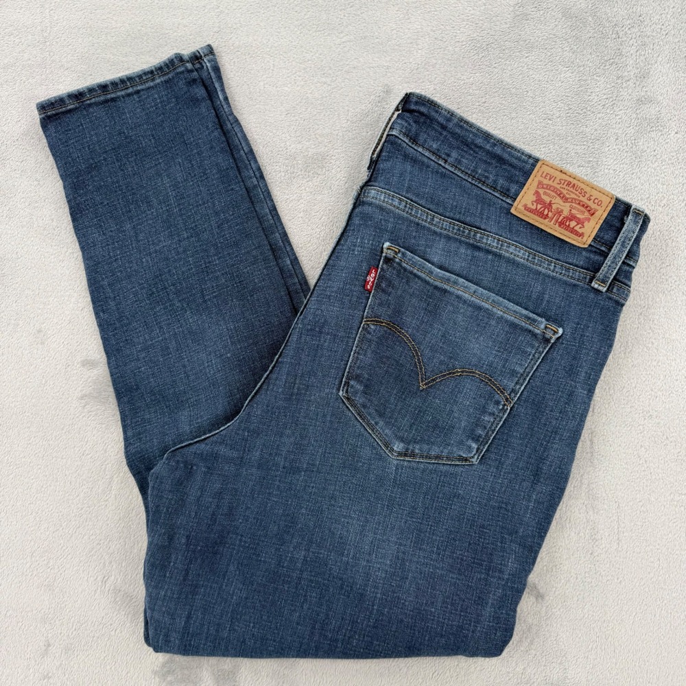 Levi Strauss Co 721 High Rise Skinny Jeans Medium Wash Womens Size‎ 33 x 28